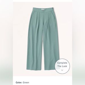 Abercrombie Womens wide leg crepe pant